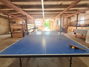 Tischtennis in der Spielscheune